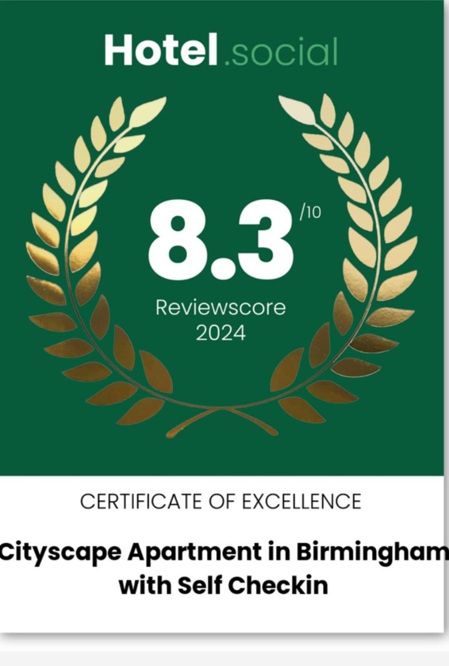 Cityscape Apartment In Birmingham With Self Checkin Zewnętrze zdjęcie